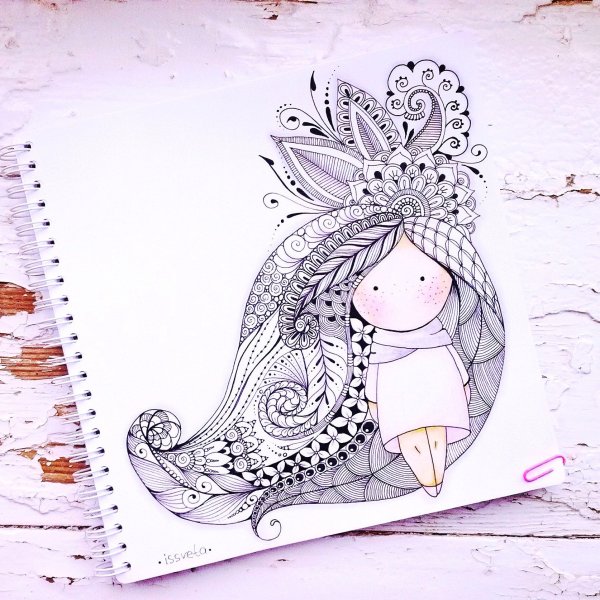 Стиль рисования дудлинг