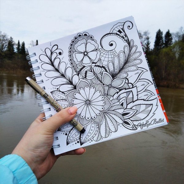 Зентангл скетчбук