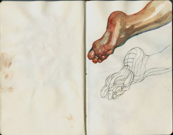 Ноги акварелью