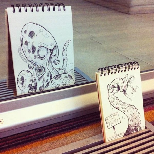 Прикольные рисуночки в скетчбук