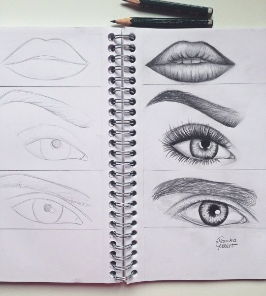 Рисунки для скетчбука карандашом легкие