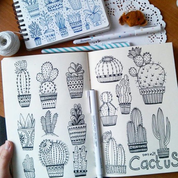 Мини рисунки для скетчбука