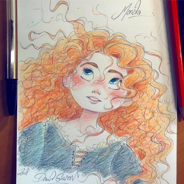 Мерида в скетчбук