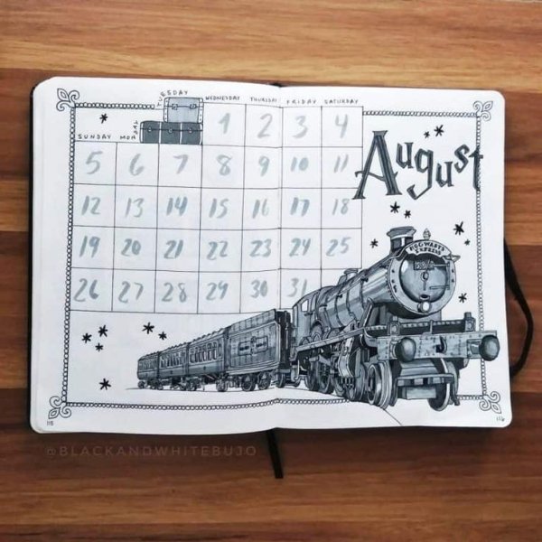 Ежедневник буллет джорнал октябрь