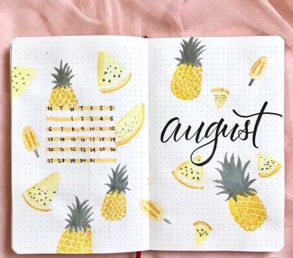 Рисунки по месяцам для скетчбука