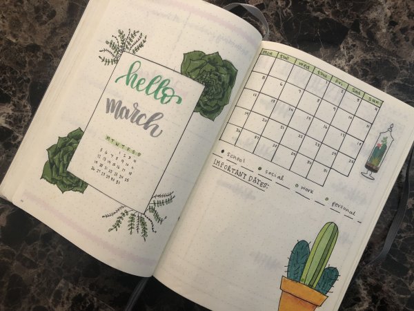 Календарь для скетчбука