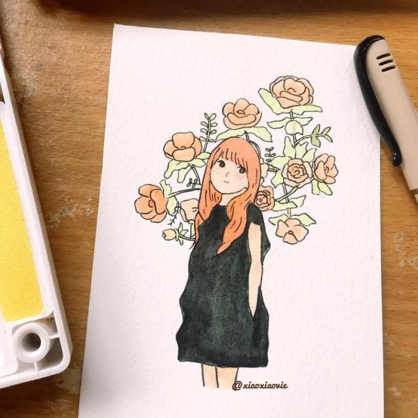 Милые рисунки для скетчбука