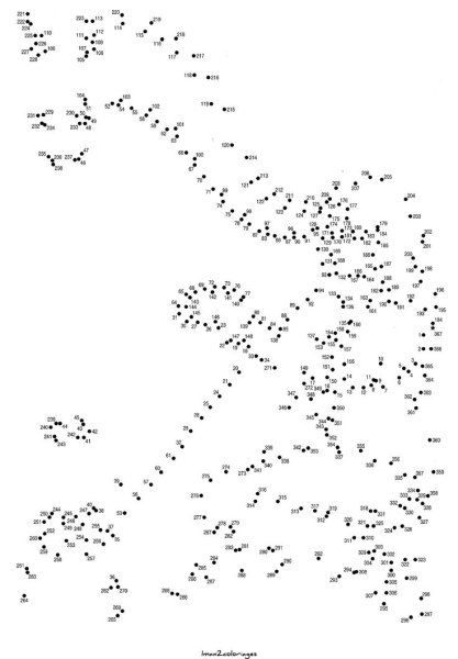 Рисование по точкам для детей сложные