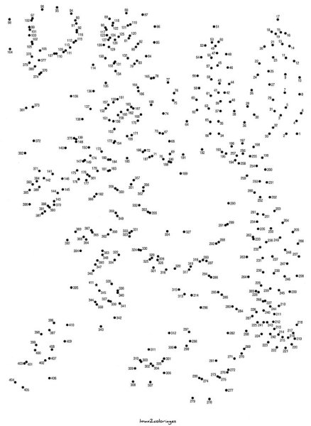 Соединение точек по цифрам