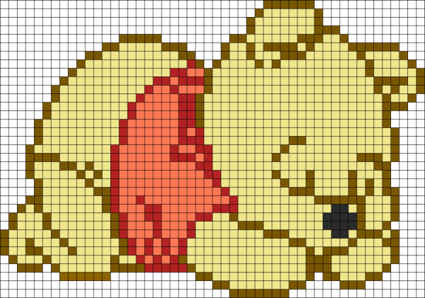 Рисование по клеточкам Единорог