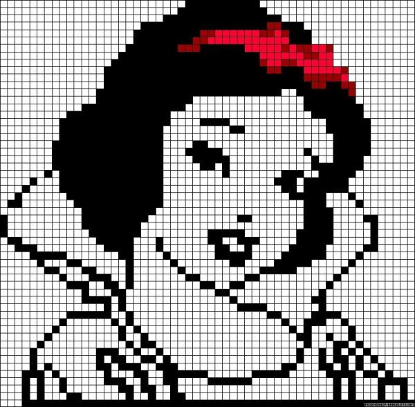 Рисунки по клеточкам сложные