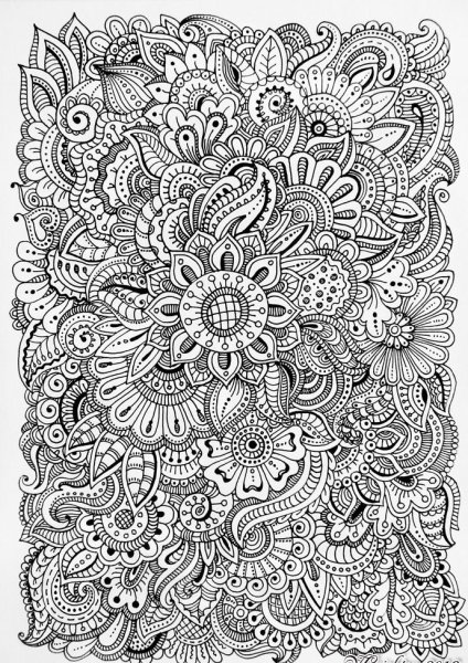 Раскраски очень сложные и красивые