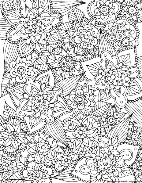 Раскраски для девочек сложные