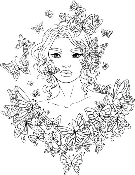 Раскраски сложные