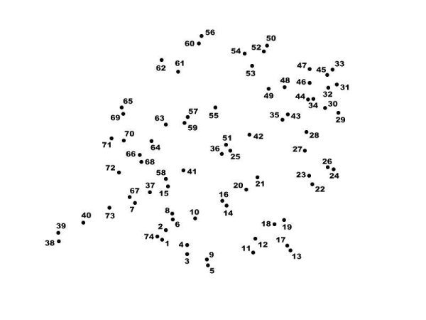 Рисование по точкам с цифрами