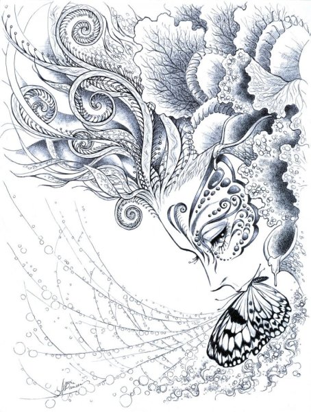 Красивые узоры карандашом