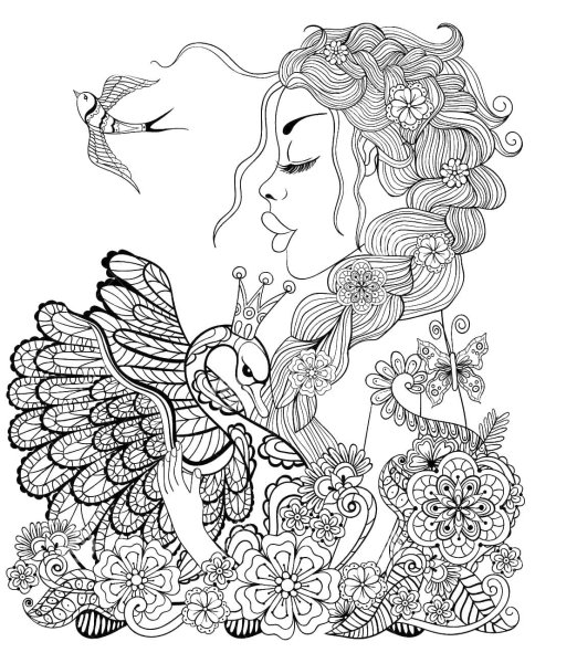 Интересные раскраски для девочек