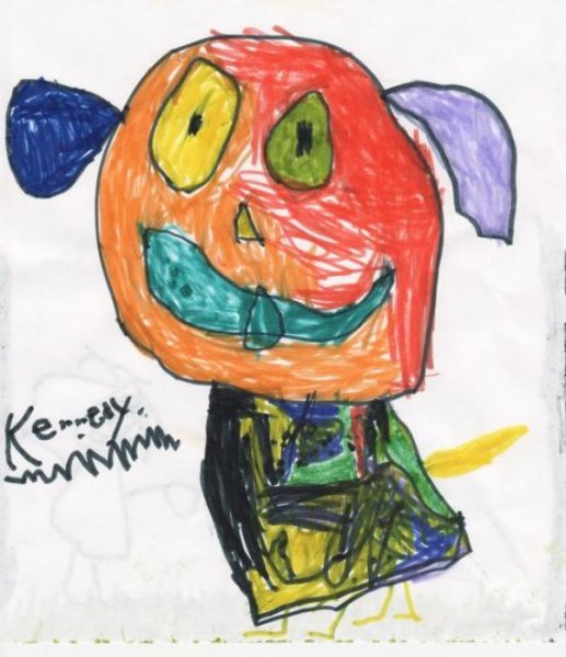 Смешной детский рисунок