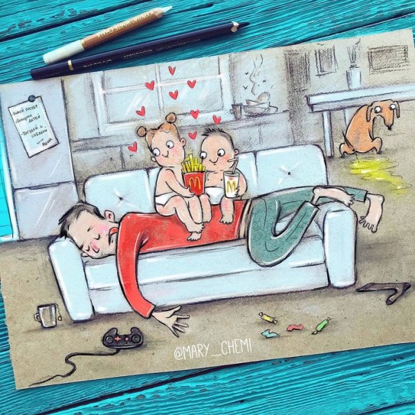 Смешные детские рисунки