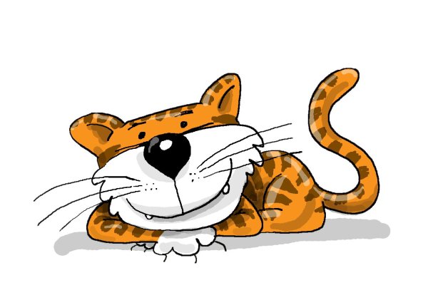 Тигры Рисованные прикольные