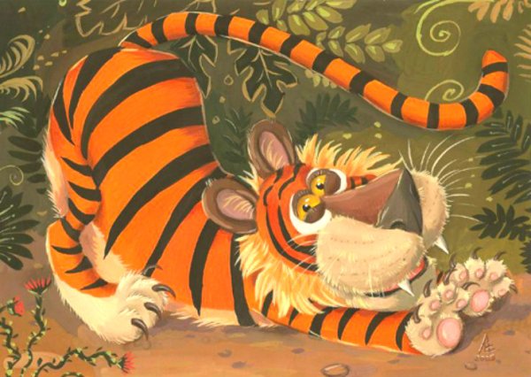 Художник иллюстратор тигр