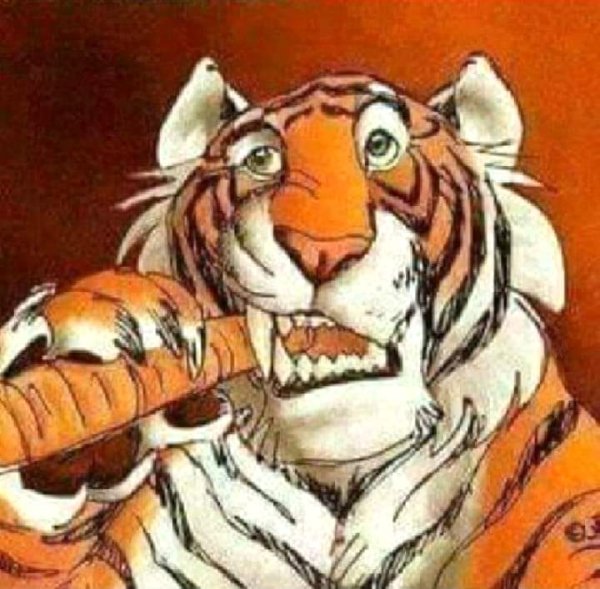 Смешные рисунки тигров