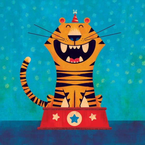 Тигр открытка