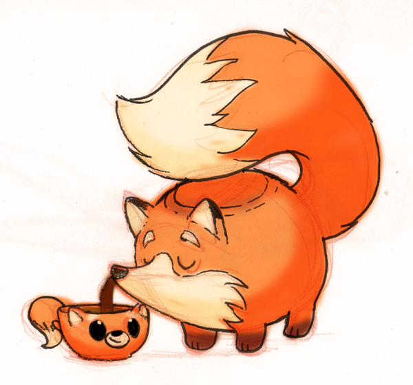 Смешная лиса