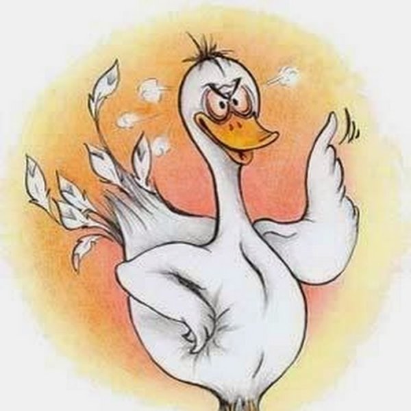 Гусь карикатура