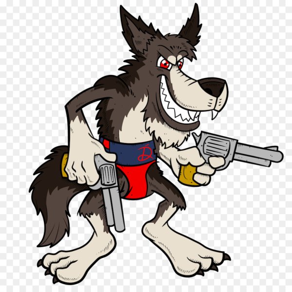 Смешной волк