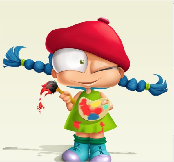 Мультяшка в кепке