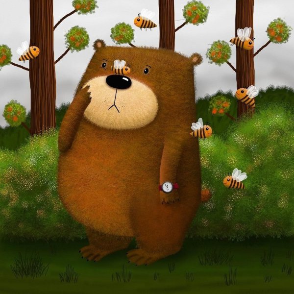 Смешной мишка