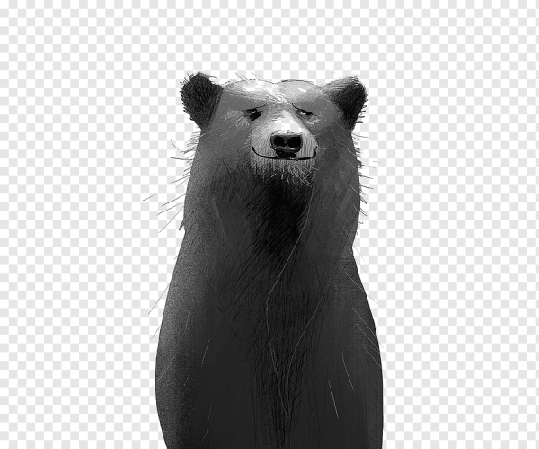 Медведь без фона