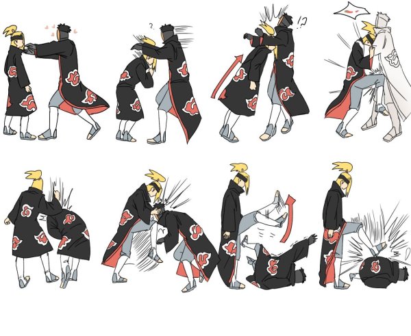 Комиксы Акацуки Тоби и Дейдара