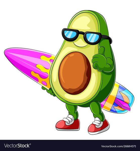 Авокадо в очках