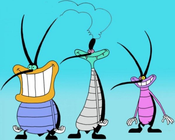 Тараканы из мультика Огги и тараканы