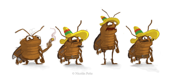 Тараканы мультяшные