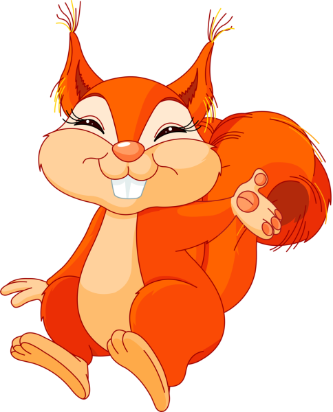 Белка мультяшная