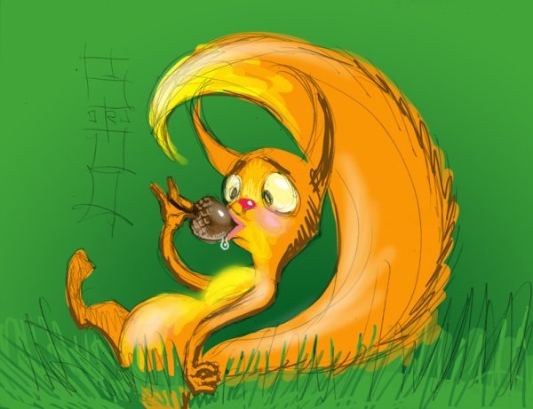 Смешные рисунки белок