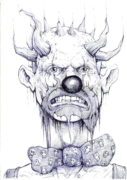 Клоун ПЕННИВАЙЗ черно белый