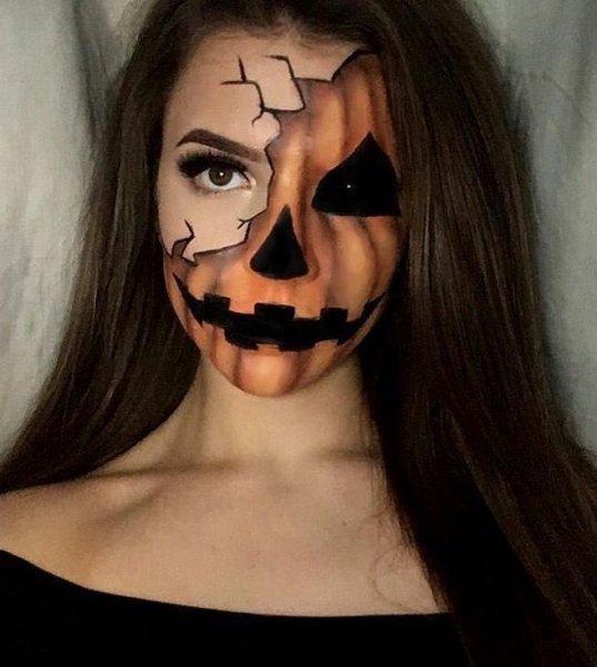 Грим для Хэллоуина страшный