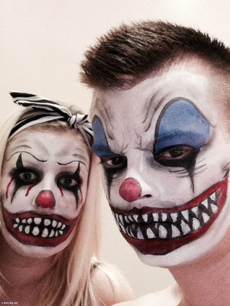 Жуткий макияж на Хэллоуин
