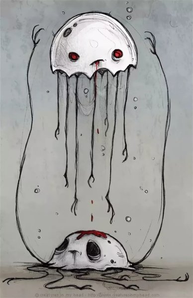 Жуткие простые рисунки