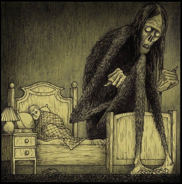 Джон Кенн рисунки монстры