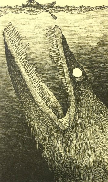 Морские чудовища карандашом