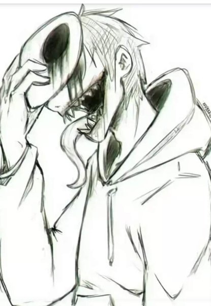 Безглазый Джек арт карандашом