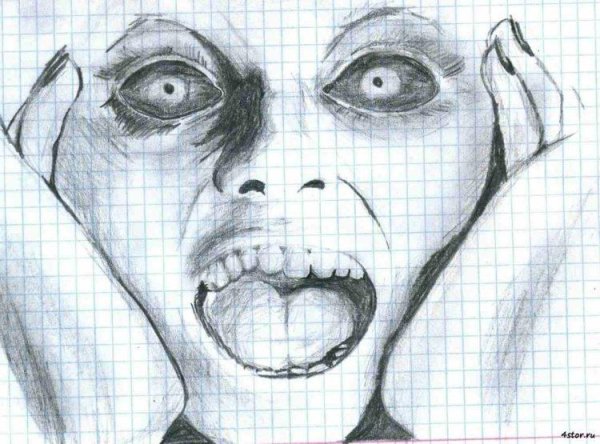 Страшные рисунки карандашом