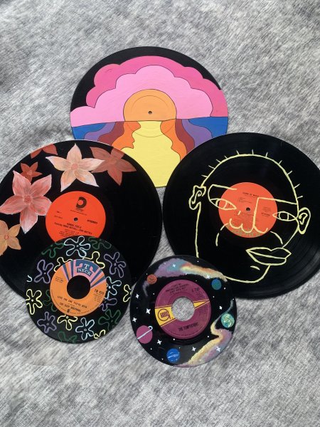 Поделки из пластинок