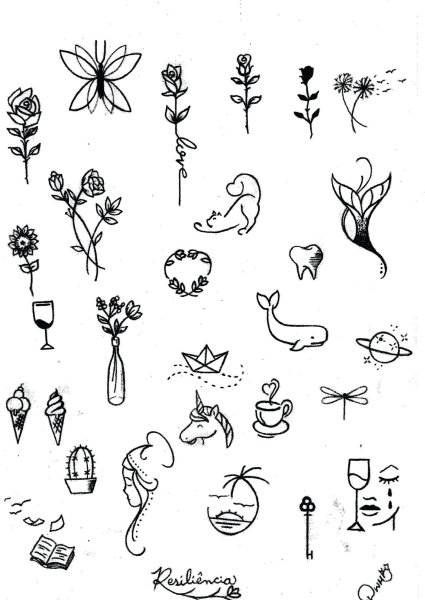 Тату эскизы маленькие