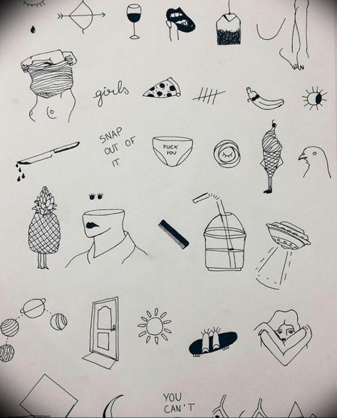 Маленькие простые рисунки